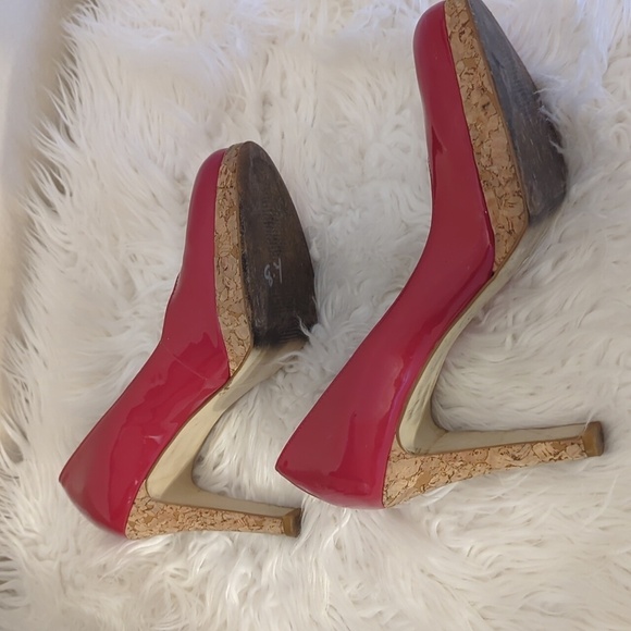 Red Jessica Simpson High Heels - Picture 12 of 12